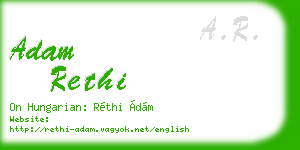 adam rethi business card